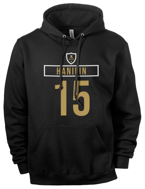 Away Jersey Noah Hanifin Eco Premium Unisex Hooded Sweatshirt | Swagsta
