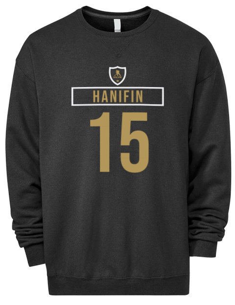 Away Jersey Noah Hanifin Premium Unisex Crewneck Sweatshirt | Swagsta