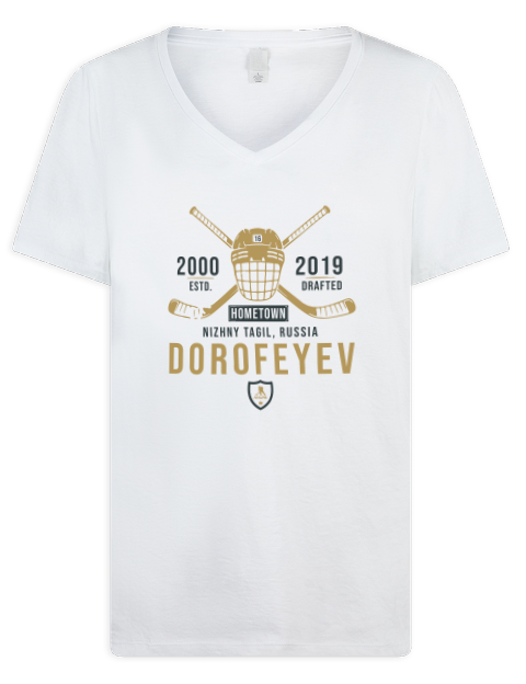 Classic Heritage Pavel Dorofeyev Premium Ladies V-Neck T-Shirt | Swagsta