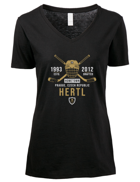 Heritage Tomas Hertl Premium Ladies V-Neck T-Shirt | Swagsta