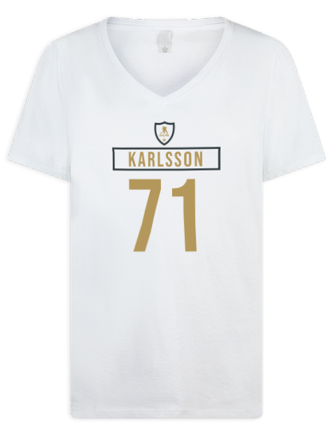 Home Jersey William Karlsson Premium Ladies V-Neck T-Shirt | Swagsta