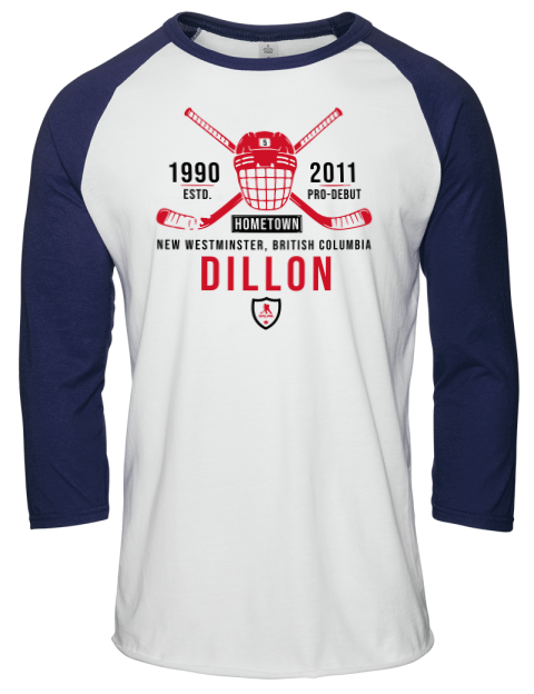 Classic Heritage Brenden Dillon Unisex Premium Three-Quarter Raglan T-Shirt | Swagsta