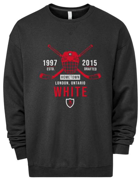 Heritage Colton White Premium Unisex Crewneck Sweatshirt | Swagsta