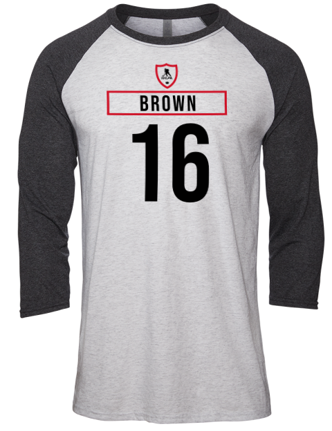 Home Jersey Connor Brown Unisex Premium Three-Quarter Raglan T-Shirt | Swagsta