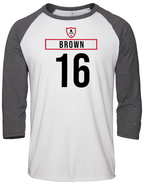 Home Jersey Connor Brown Unisex Premium Three-Quarter Raglan T-Shirt | Swagsta
