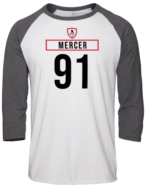 Home Jersey Dawson Mercer Unisex Premium Three-Quarter Raglan T-Shirt | Swagsta