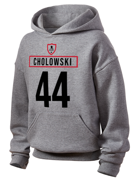 Home Jersey Dennis Cholowski Youth Hooded Sweatshirt | Swagsta