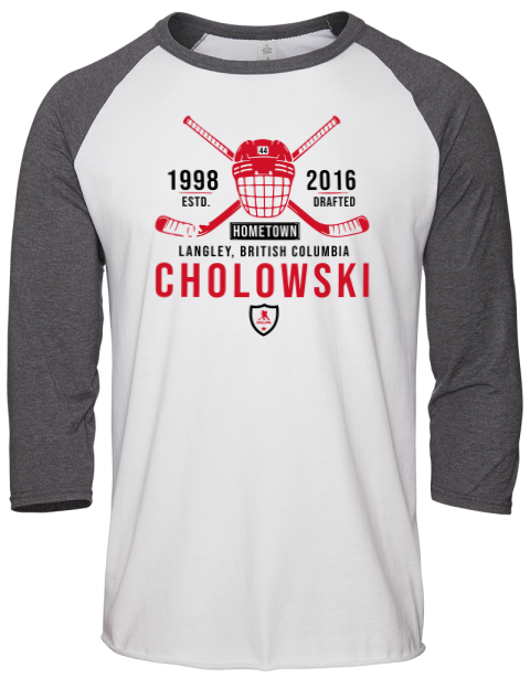 Classic Heritage Dennis Cholowski Unisex Premium Three-Quarter Raglan T-Shirt | Swagsta