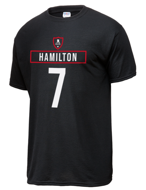 Away Jersey Dougie Hamilton Dri-Power Unisex T-Shirt | Swagsta