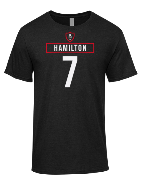 Away Jersey Dougie Hamilton Premium Ring-Spun Cotton Unisex T-Shirt | Swagsta