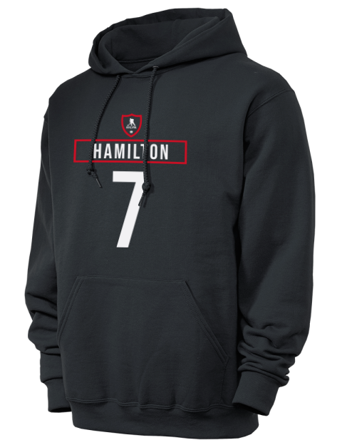 Away Jersey Dougie Hamilton Unisex Hooded Sweatshirt | Swagsta