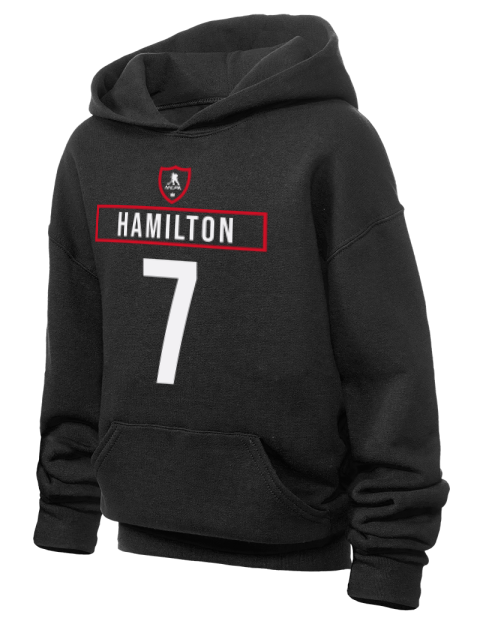 Away Jersey Dougie Hamilton Youth Hooded Sweatshirt | Swagsta