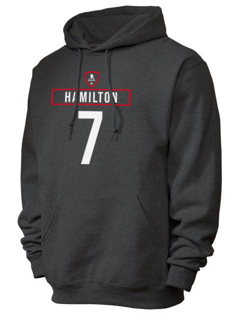 Away Jersey Dougie Hamilton Unisex Hooded Sweatshirt | Swagsta