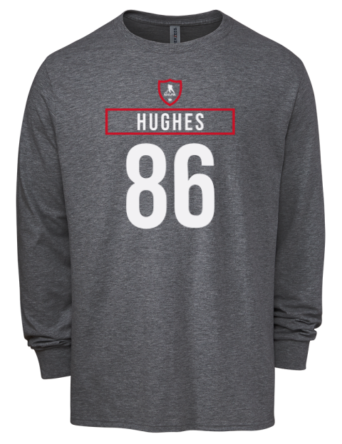 Away Jersey Jack Hughes Men's Premium Blend Long Sleeve-T-Shirt | Swagsta