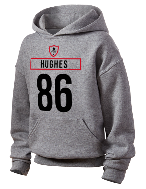 Home Jersey Jack Hughes Youth Hooded Sweatshirt | Swagsta