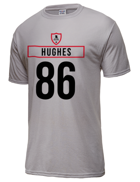 Home Jersey Jack Hughes Dri-Power Unisex T-Shirt | Swagsta