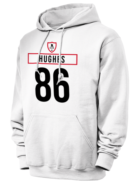 Home Jersey Jack Hughes Unisex Hooded Sweatshirt | Swagsta