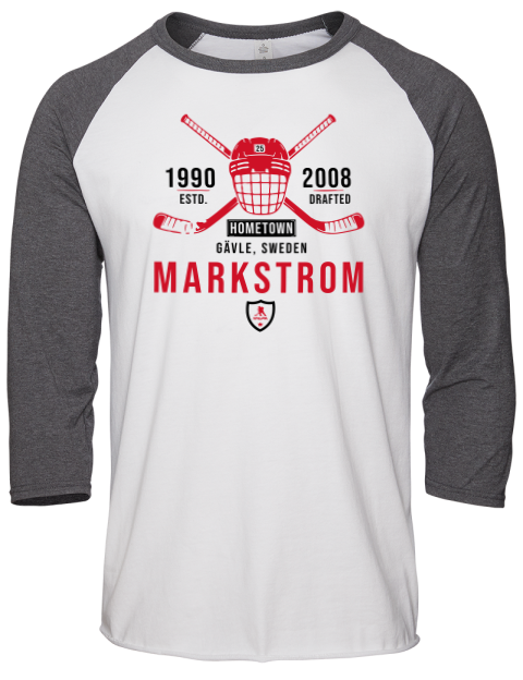 Classic Heritage Jacob Markstrom Unisex Premium Three-Quarter Raglan T-Shirt | Swagsta