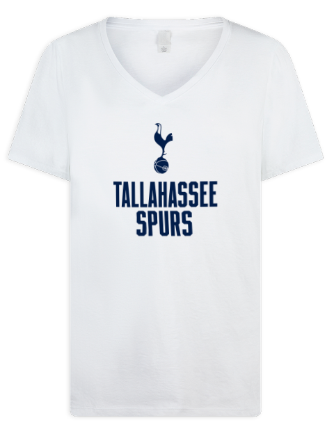 Stacked Tallahassee Spurs Premium Ladies V-Neck T-Shirt | Swagsta