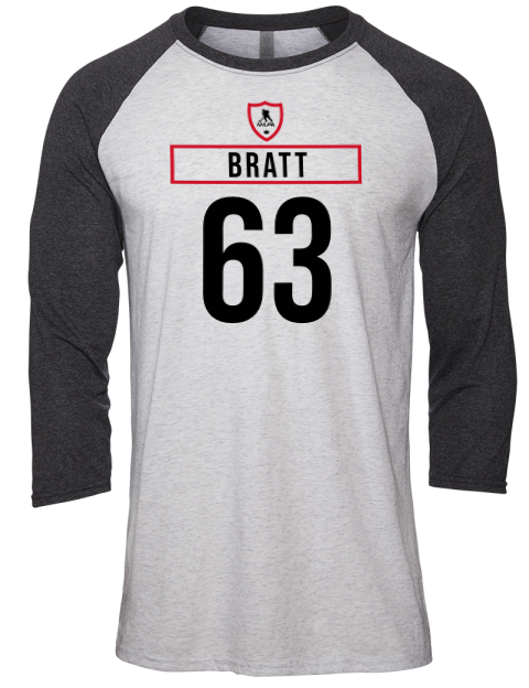 Home Jersey Jesper Bratt Unisex Premium Three-Quarter Raglan T-Shirt | Swagsta