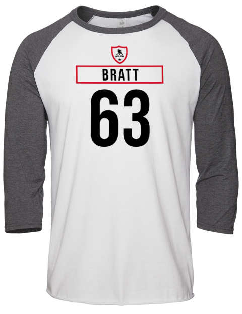 Home Jersey Jesper Bratt Unisex Premium Three-Quarter Raglan T-Shirt | Swagsta