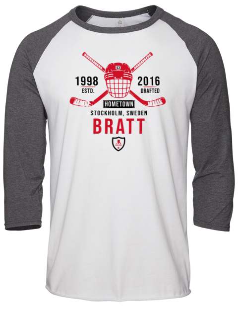 Classic Heritage Jesper Bratt Unisex Premium Three-Quarter Raglan T-Shirt | Swagsta