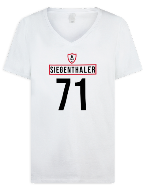 Home Jersey Jonas Siegenthaler Premium Ladies V-Neck T-Shirt | Swagsta