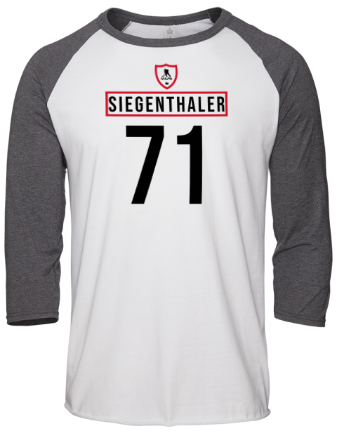 Home Jersey Jonas Siegenthaler Unisex Premium Three-Quarter Raglan T-Shirt | Swagsta