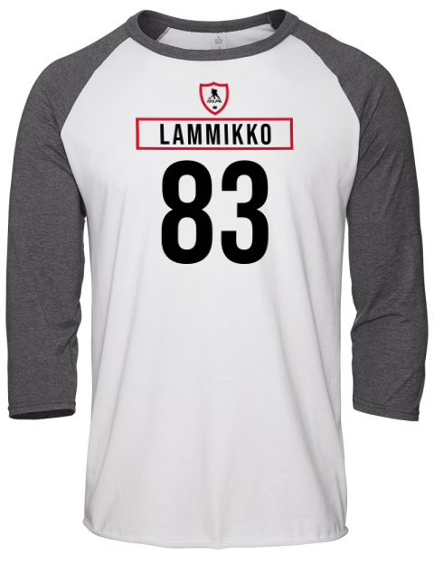 Home Jersey Juho Lammikko Unisex Premium Three-Quarter Raglan T-Shirt | Swagsta