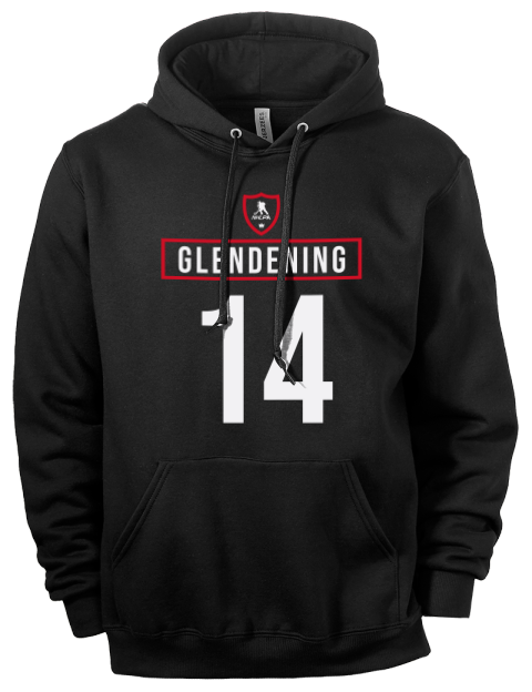 Away Jersey Luke Glendening Eco Premium Unisex Hooded Sweatshirt | Swagsta