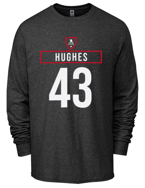 Away Jersey Luke Hughes Men's Long-Sleeve T-Shirt | Swagsta