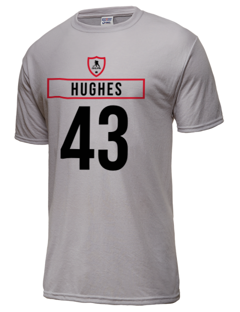 Home Jersey Luke Hughes Dri-Power Unisex T-Shirt | Swagsta