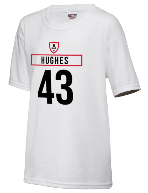 Home Jersey Luke Hughes Youth T-Shirt | Swagsta