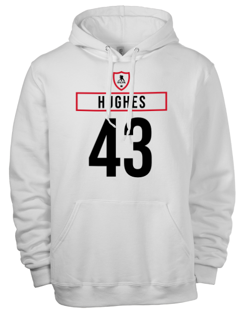 Home Jersey Luke Hughes Eco Premium Unisex Hooded Sweatshirt | Swagsta