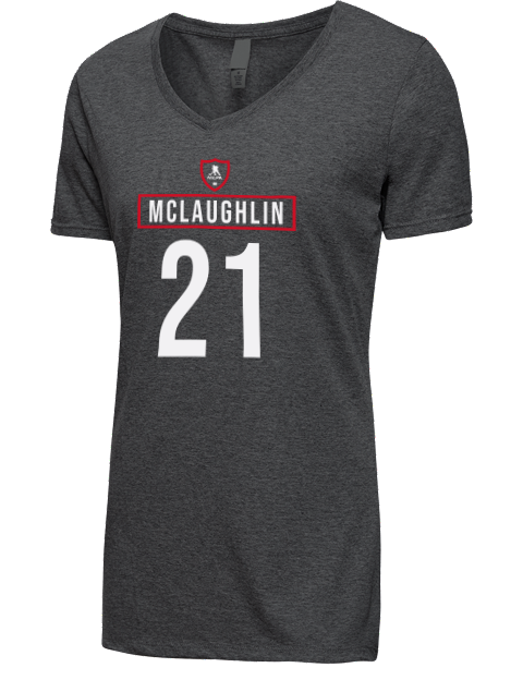 Away Jersey Marc Mclaughlin Premium Ladies V-Neck T-Shirt | Swagsta