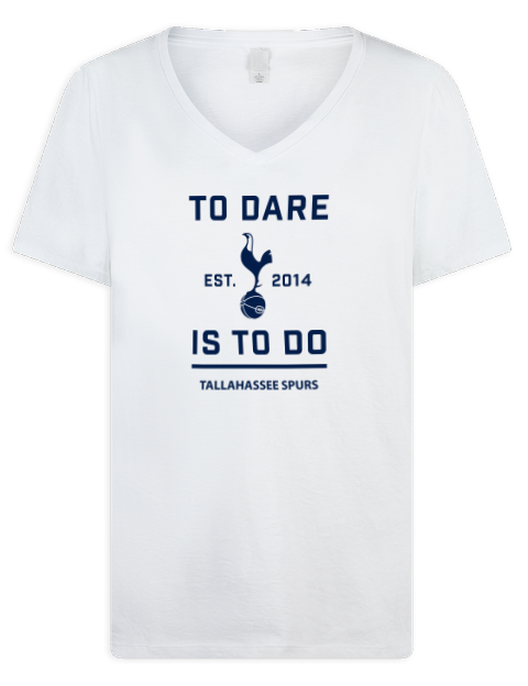 To Dare Tallahassee Spurs Premium Ladies V-Neck T-Shirt | Swagsta