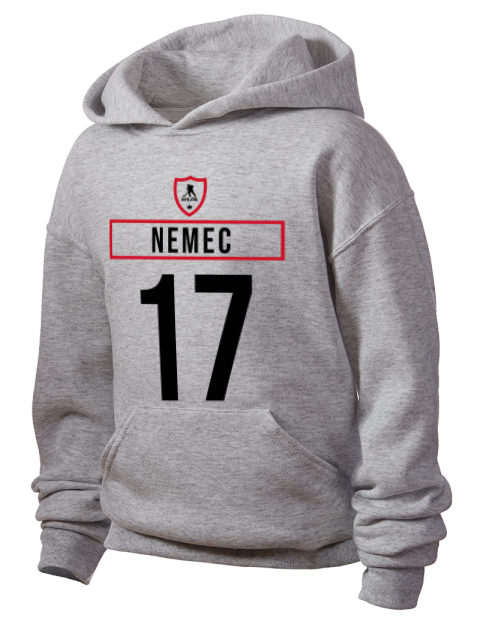 Home Jersey Simon Nemec Youth Hooded Sweatshirt | Swagsta