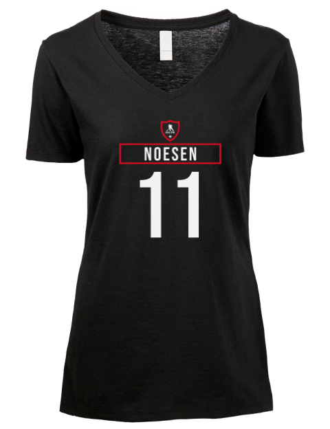 Away Jersey Stefan Noesen Premium Ladies V-Neck T-Shirt | Swagsta