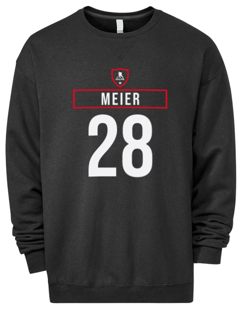 Away Jersey Timo Meier Premium Unisex Crewneck Sweatshirt | Swagsta