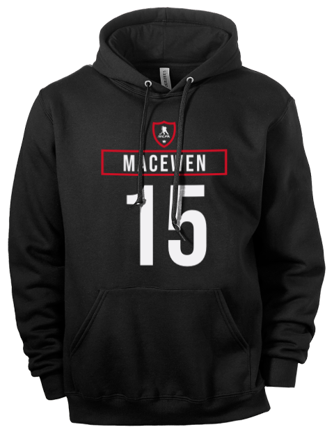 Away Jersey Zack MacEwen Eco Premium Unisex Hooded Sweatshirt | Swagsta