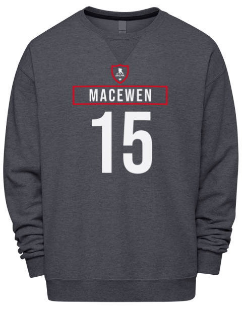 Away Jersey Zack MacEwen Premium Unisex Crewneck Sweatshirt | Swagsta