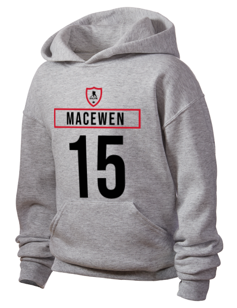 Home Jersey Zack MacEwen Youth Hooded Sweatshirt | Swagsta