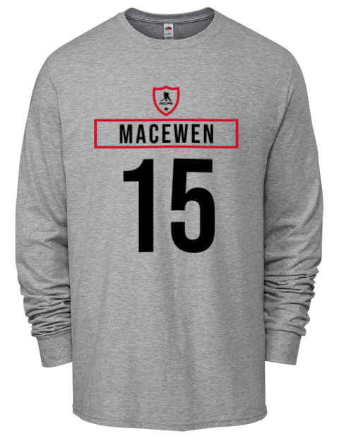Home Jersey Zack MacEwen Men's Long-Sleeve T-Shirt | Swagsta