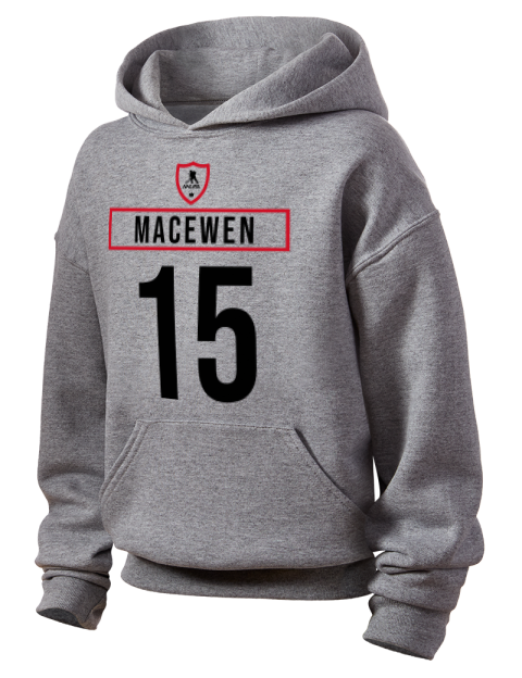 Home Jersey Zack MacEwen Youth Hooded Sweatshirt | Swagsta