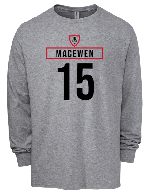 Home Jersey Zack MacEwen Men's Premium Blend Long Sleeve-T-Shirt | Swagsta