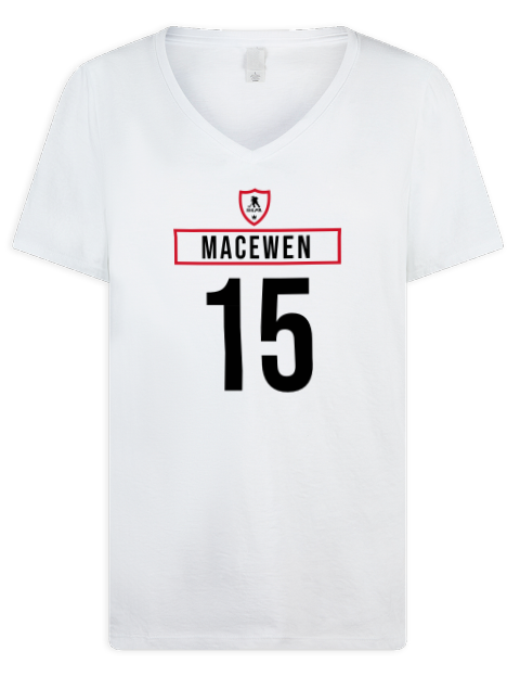 Home Jersey Zack MacEwen Premium Ladies V-Neck T-Shirt | Swagsta