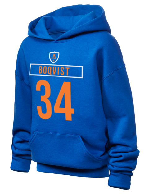 Away Jersey Adam Boqvist Youth Hooded Sweatshirt | Swagsta