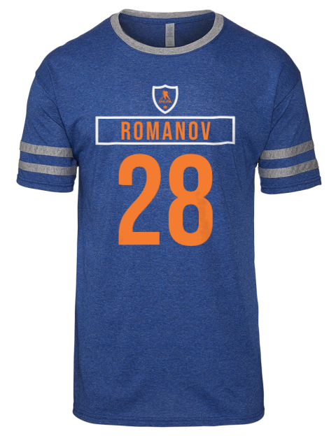 Away Jersey Alexander Romanov Men's Tri-Blend T-Shirt | Swagsta