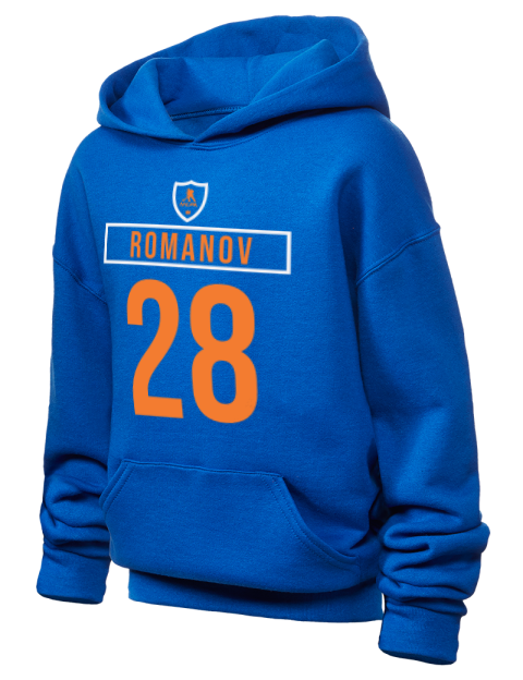 Away Jersey Alexander Romanov Youth Hooded Sweatshirt | Swagsta