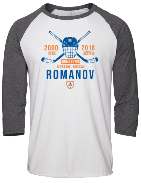 Classic Heritage Alexander Romanov Unisex Premium Three-Quarter Raglan T-Shirt | Swagsta